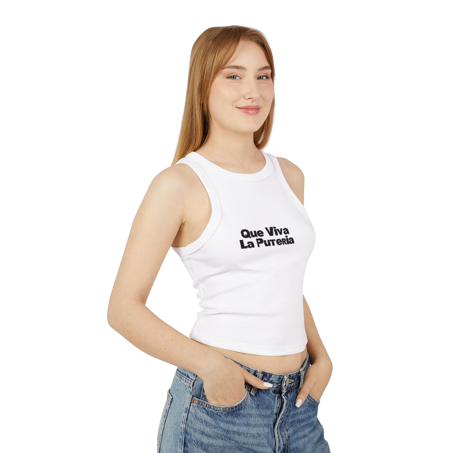 Que Viva La Puteria Racer Tank Top- DtMF Inspired