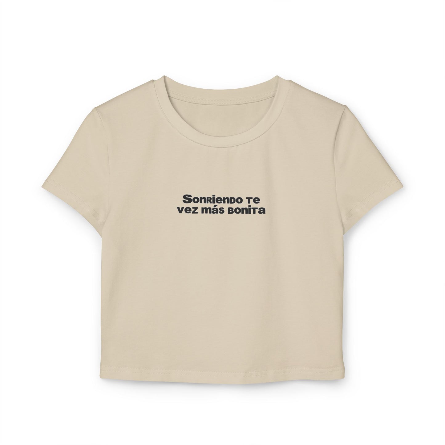Sonriendo Te Vez Mas Bonita Baby Tee- DtMF Inspired