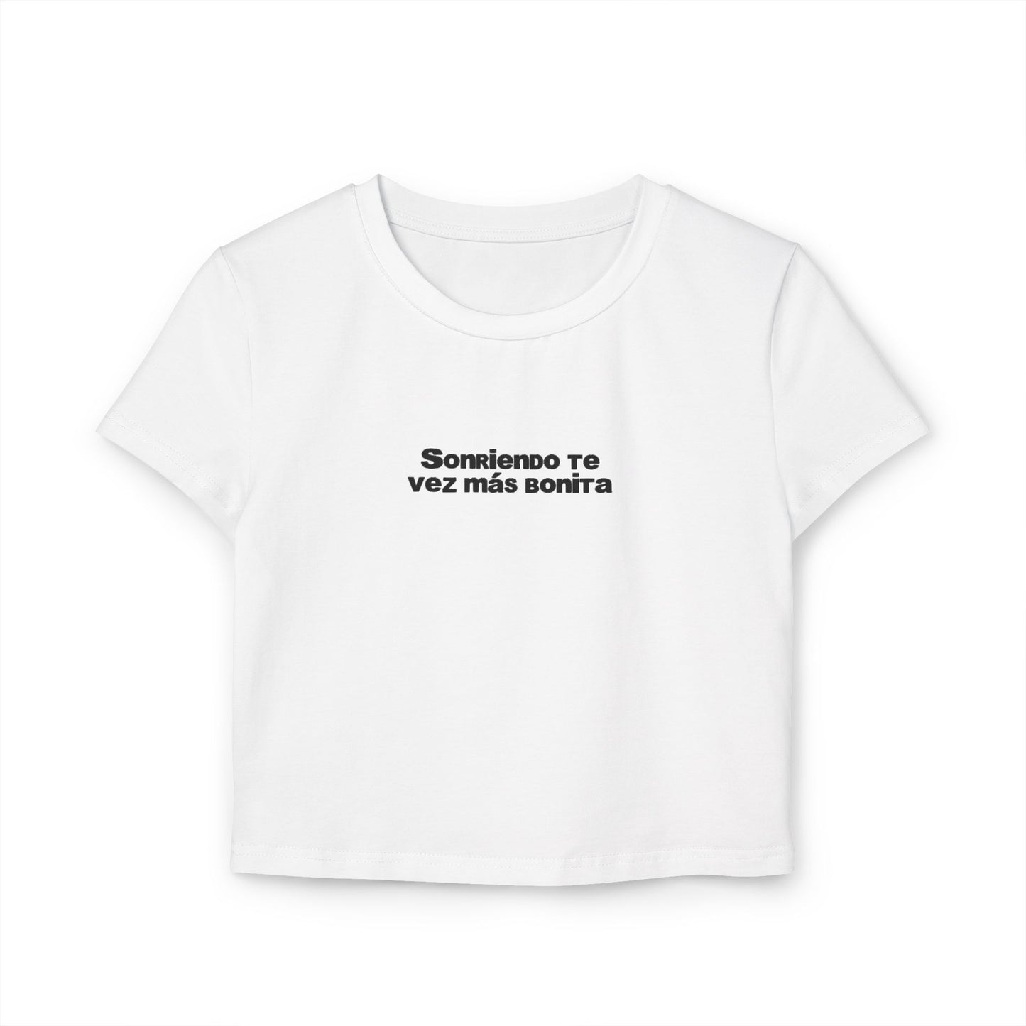 Sonriendo Te Vez Mas Bonita Baby Tee- DtMF Inspired