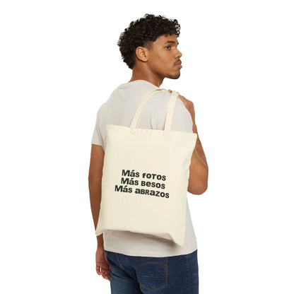 Mas Fotos, Mas Besos, Mas Abrazos Tote Bag- DtMF Inspired